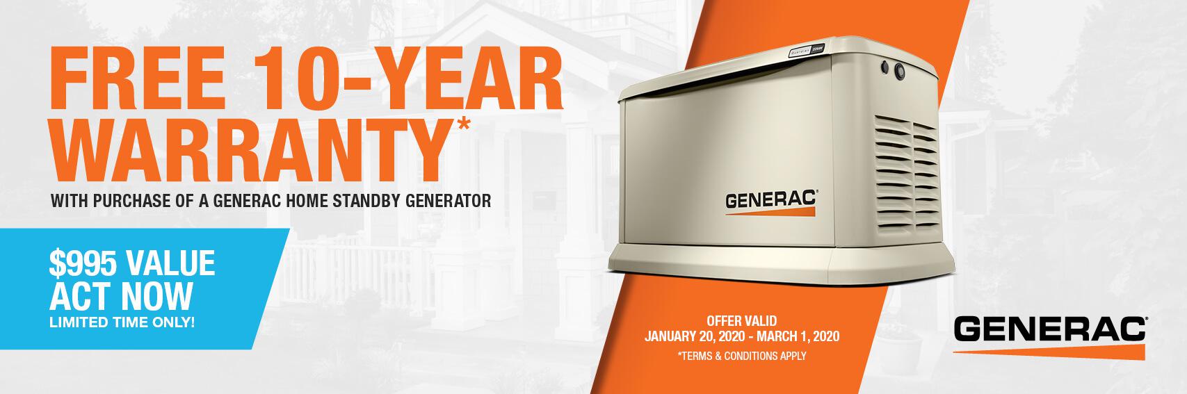 Homestandby Generator Deal | Warranty Offer | Generac Dealer | Lafayette, LA